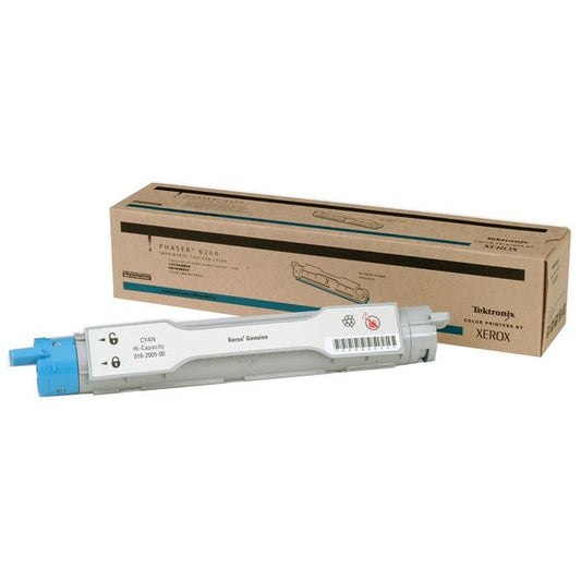 Original Xerox PHASER 6200 High Yield Cyan Toner Cartridge, 16200500