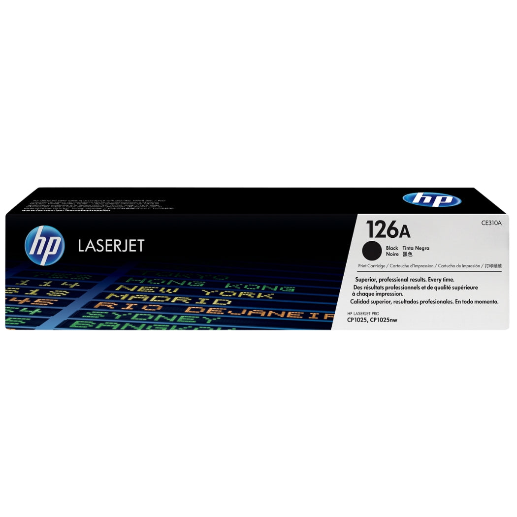 Original HP 126A Standard Yield Black Toner Cartridge, CE310AD