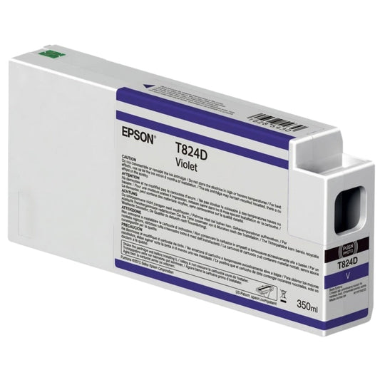 Original Epson T824D Standard Yield Violet Ink Cartridge, C13T824D00