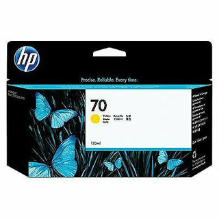 Original HP 70 130-ml Standard Yield Yellow Ink Cartridge, C9454A