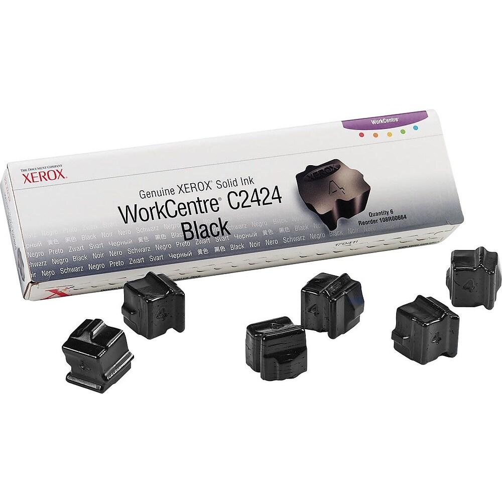 Original Xerox WorkCentre C2424 108R00664 Standard Yield Black Solid Ink/Inkjet (3/Box)
