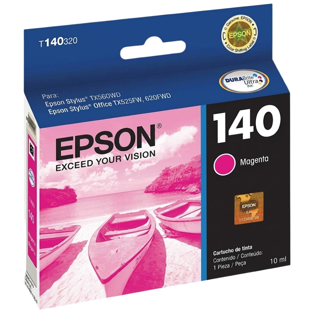 Genuine Epson 140 Magenta Ink Cartridge, T140320-AL
