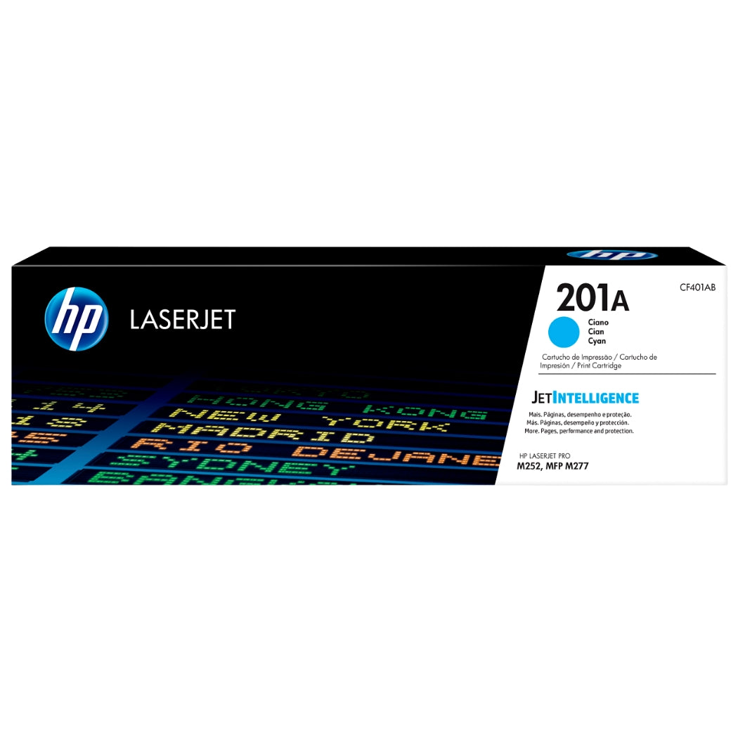 Original HP 201A Standard Yield Cyan Toner Cartridge, CF401A