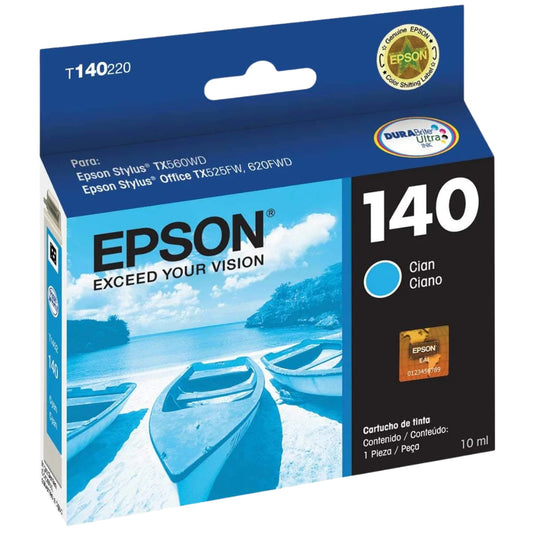 Genuine Epson 140 Cyan Ink Cartridge, T140220-AL