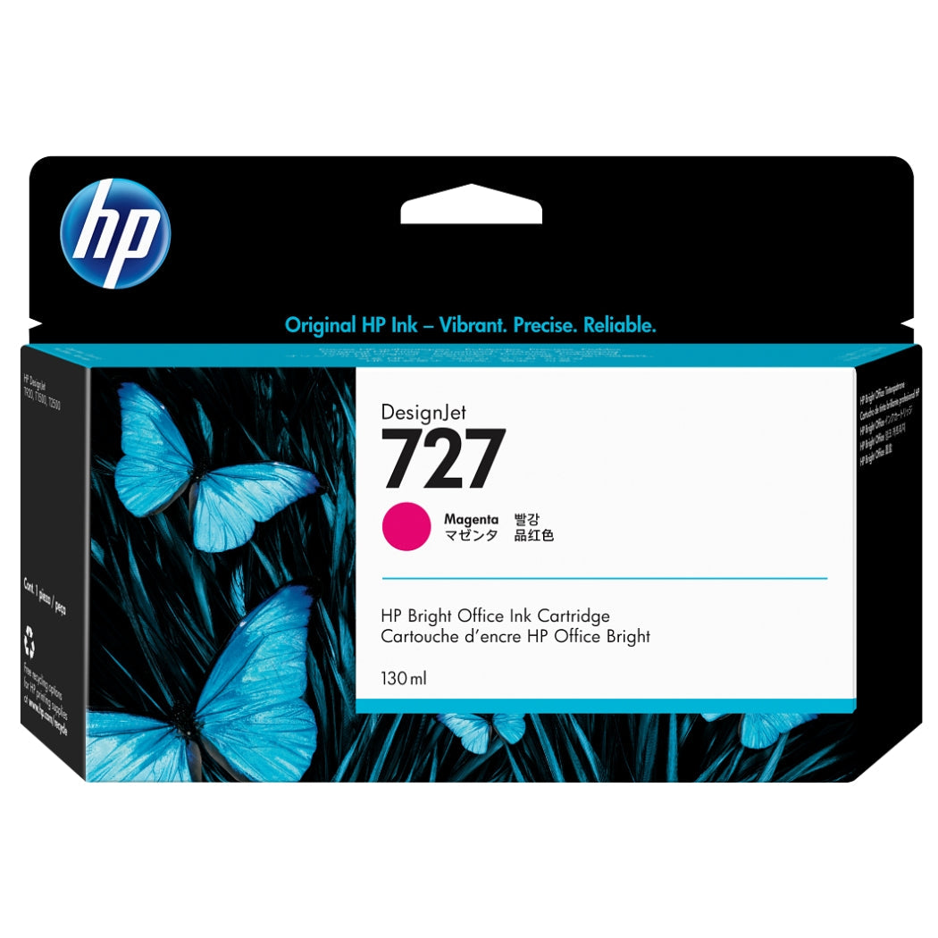 HP 727 130mL (B3P20A) Magenta Ink Cartridge