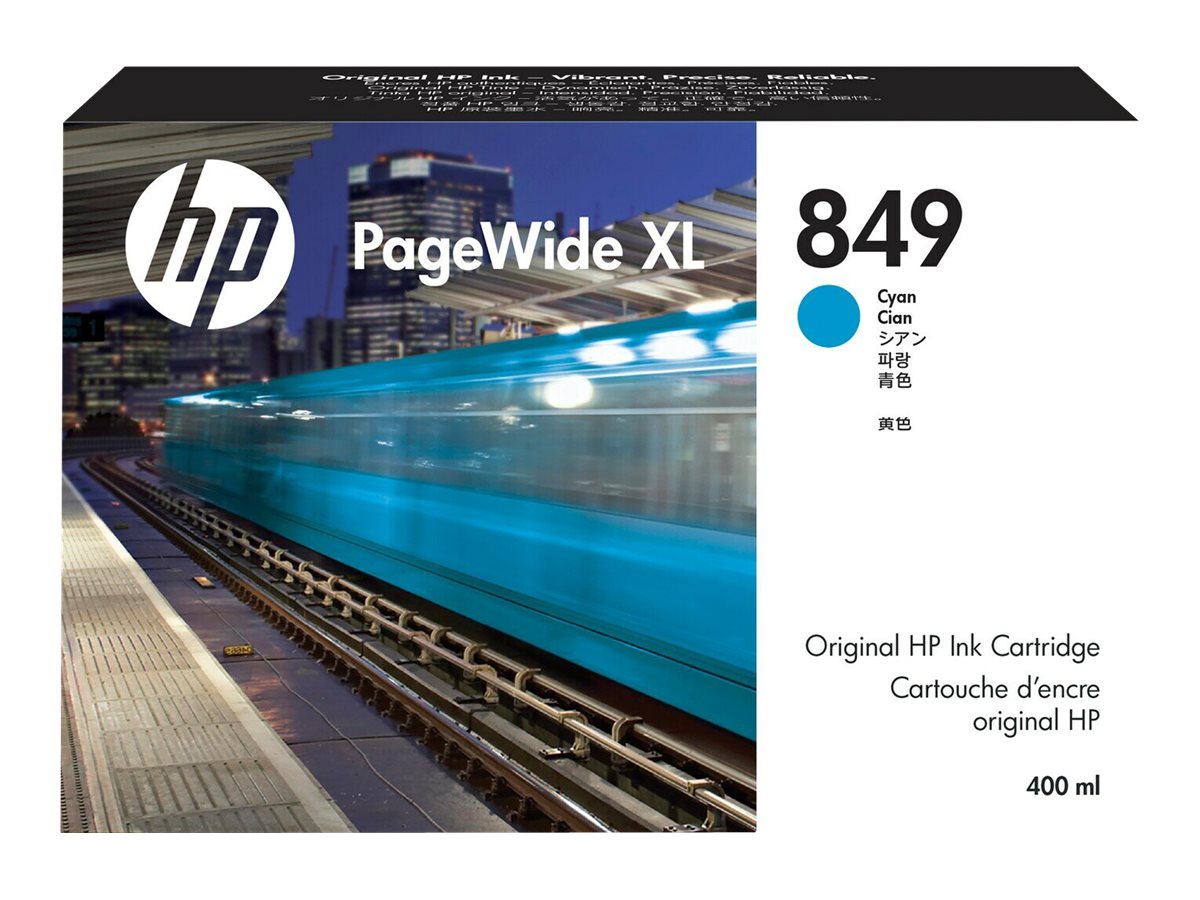 Original HP 849 Standard Yield Cyan Ink Cartridge, 1XB39A