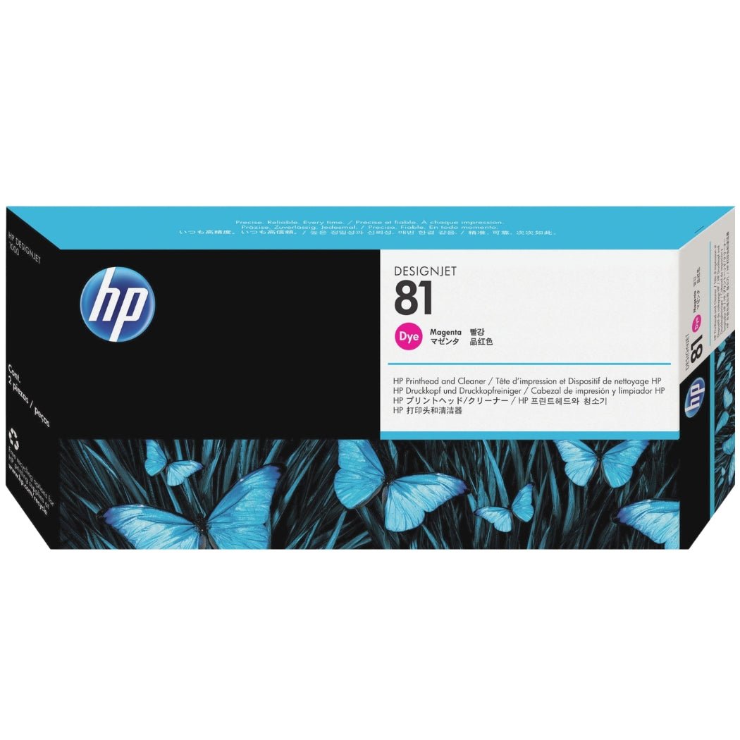 HP 81 (C4952A) Magenta Printhead and Printhead Cleaner