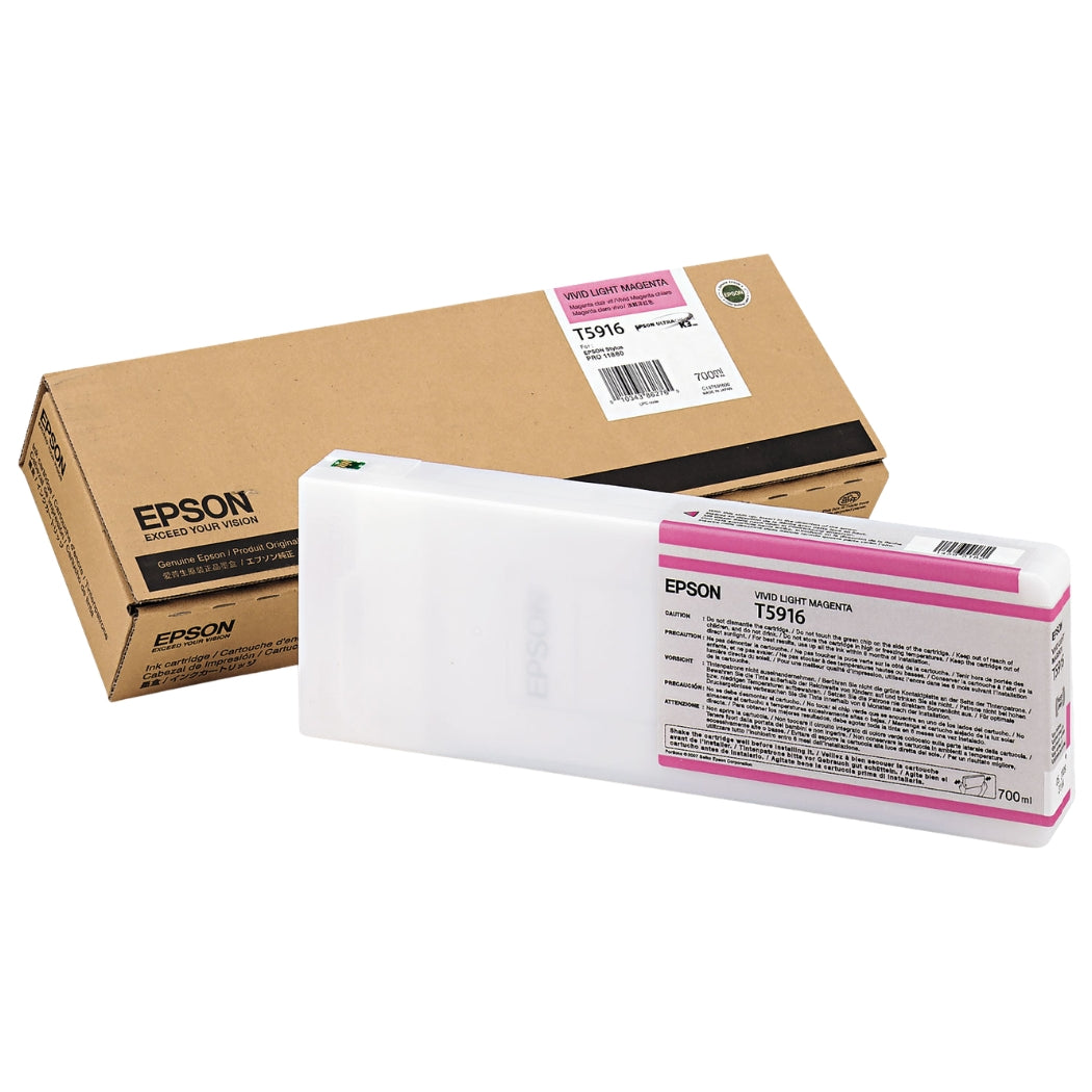 Genuine Epson T5916 Vivid Light Magenta UltraChrome K3 Ink Cartridge, T591600