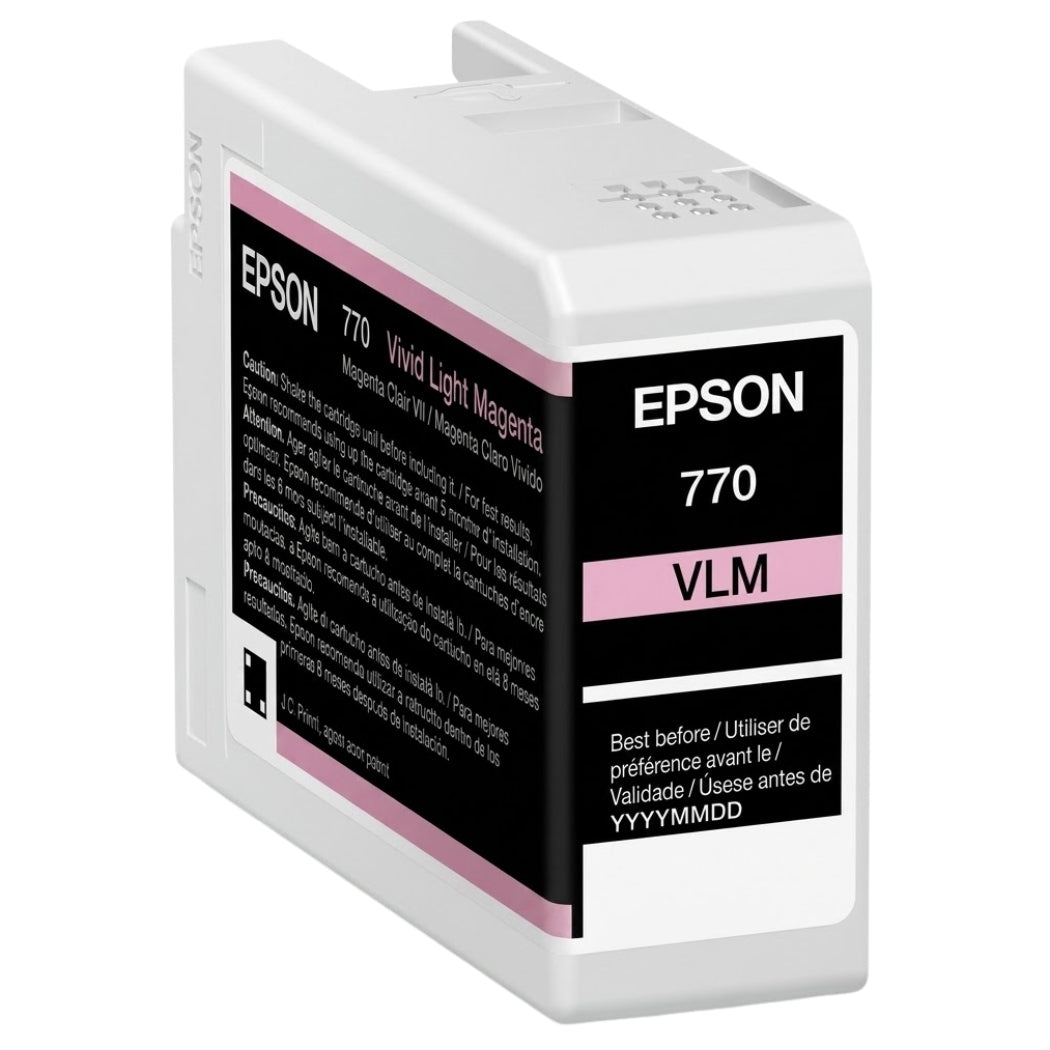 Original Epson 770 Standard Yield Light Magenta Ink Cartridge, T770920