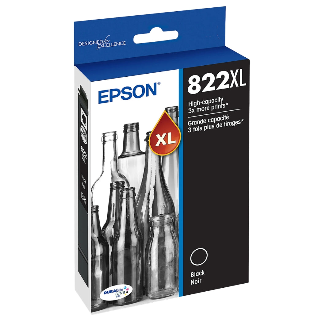 Epson T822XL High Yield Black Single Ink Cartridge