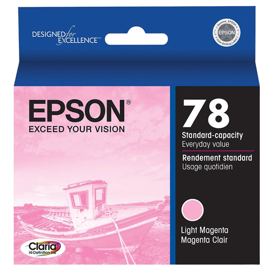 New Genuine Epson 78 (T078620) Light Magenta Ink Cartridge