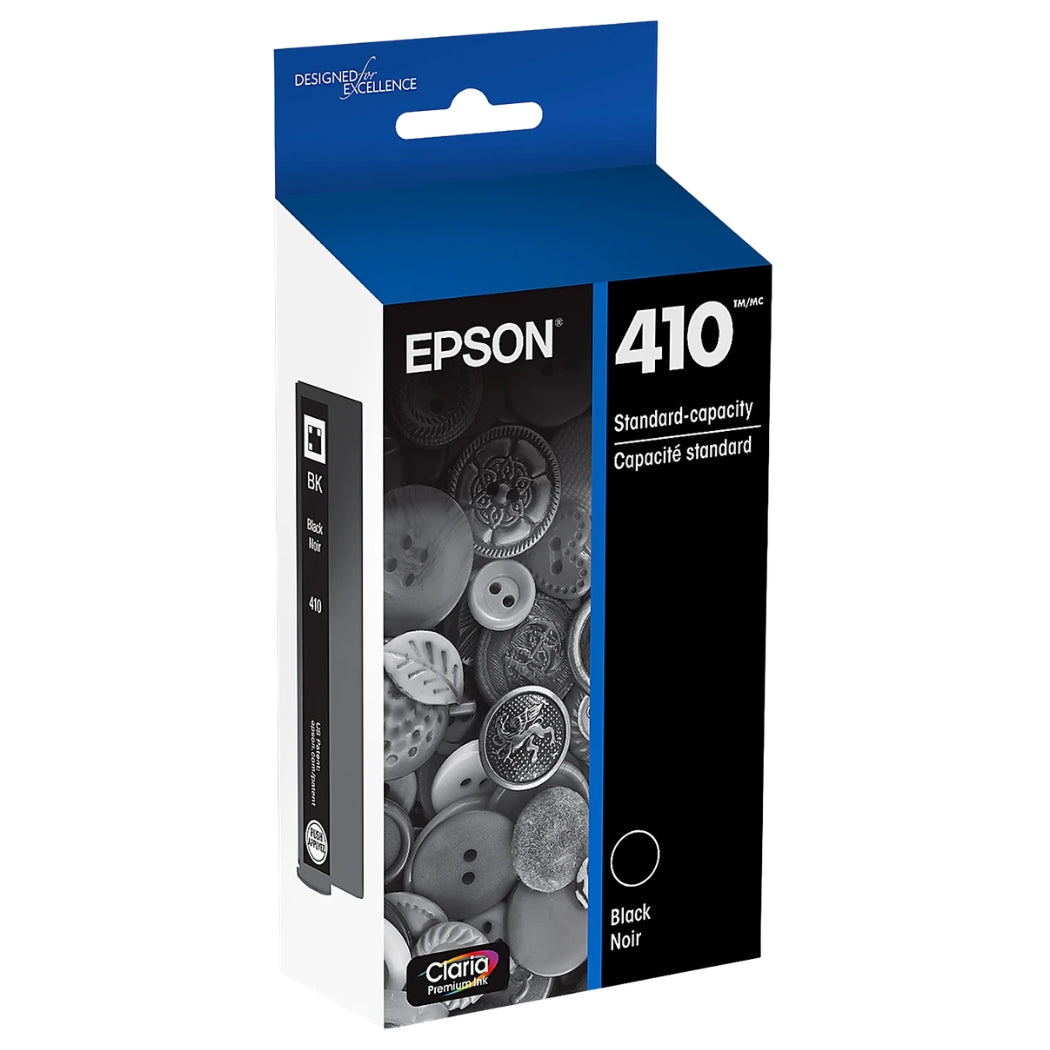 Original Epson 410 Standard-Yield Black Ink Cartridge, T410020
