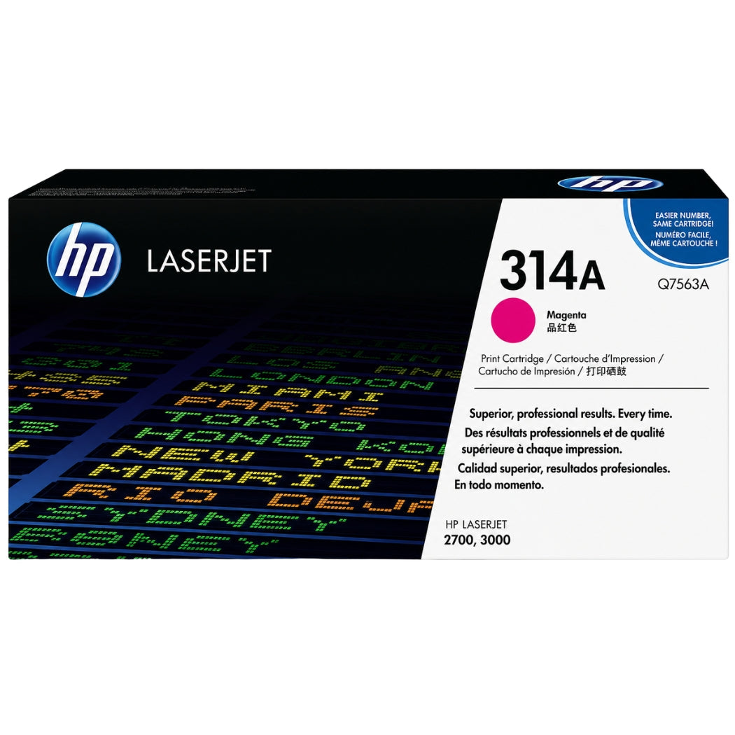 HP 314A Magenta Toner Cartridge, Q7563A
