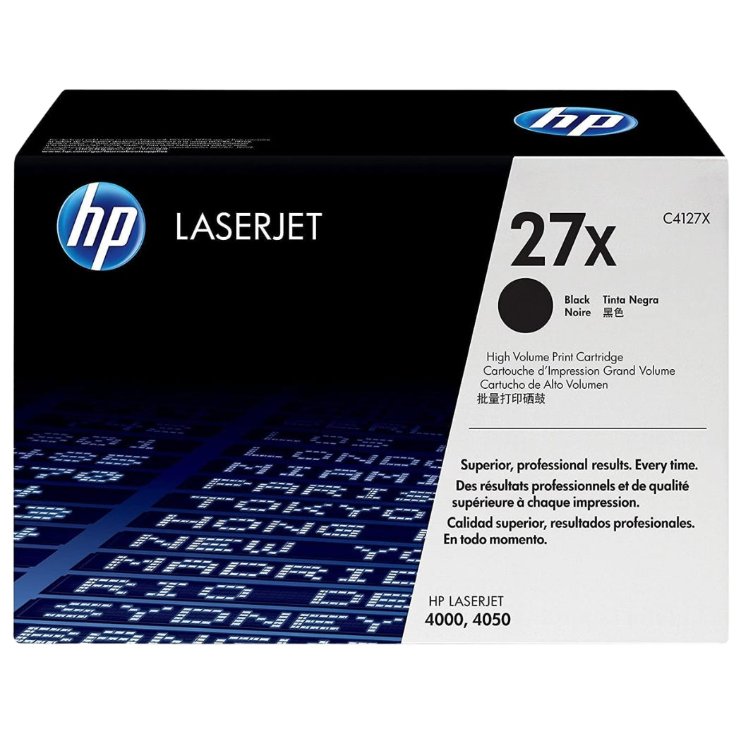 Original HP 27X High Yield Black Toner Cartridge, C4127X