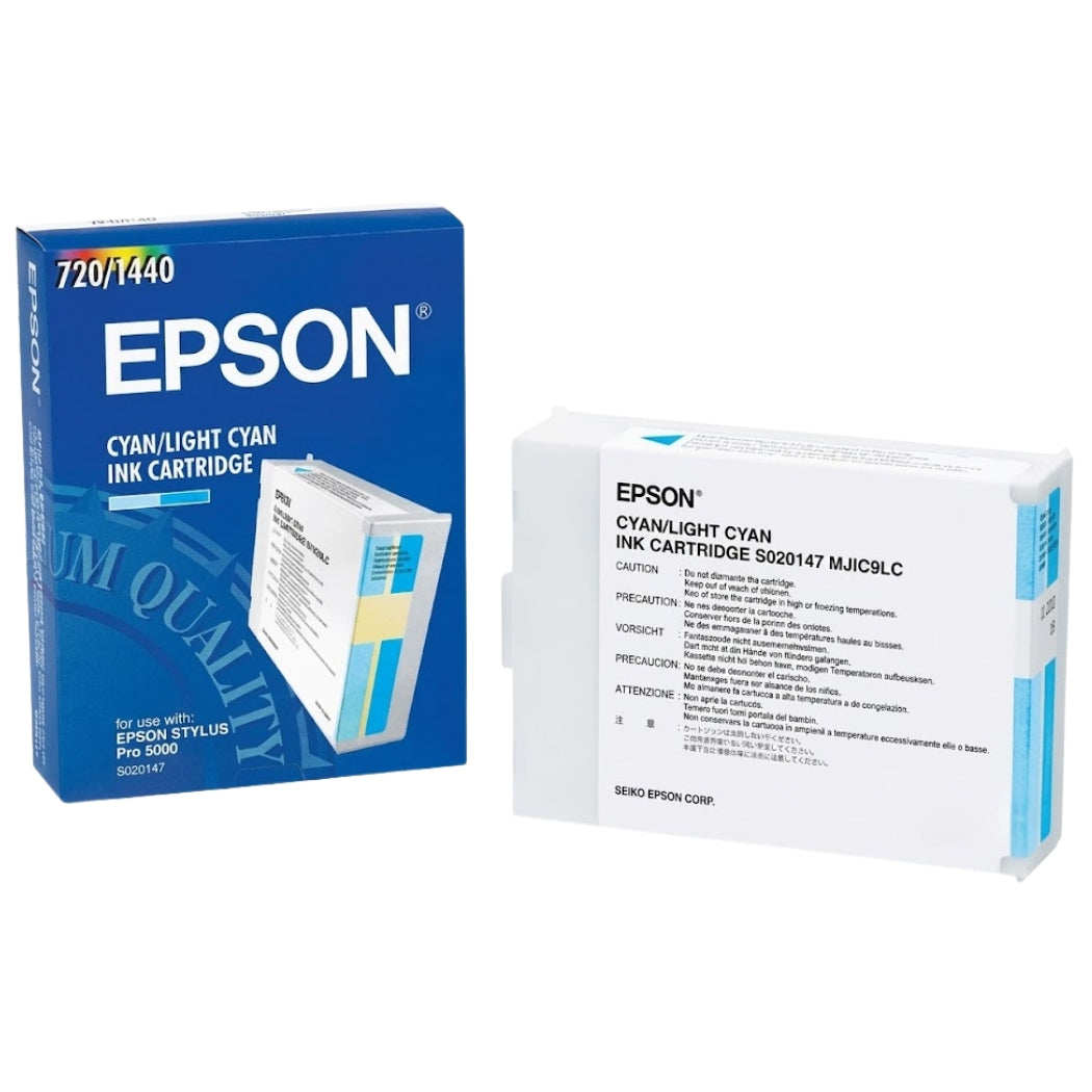 Genuine Epson S020130 Cyan Inkjet Cartridge, MJIC9C