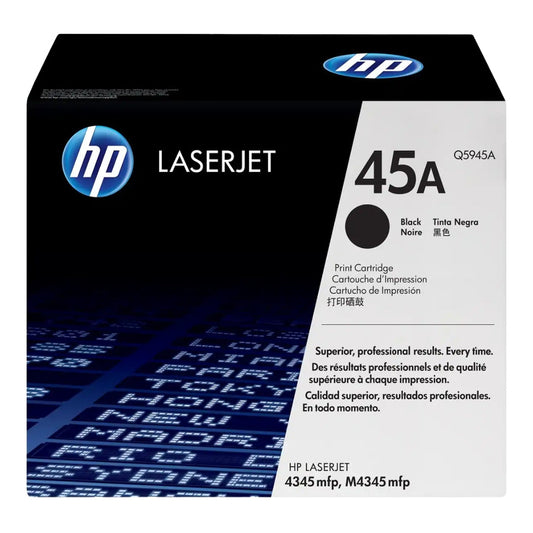 Original HP 45A Standard Yield Black Toner Cartridge, Q5945A