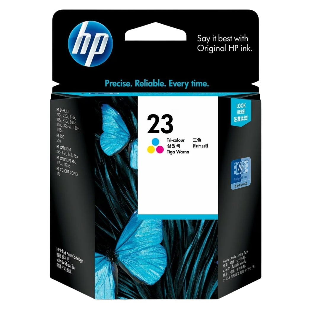 OEM HP 23 (C1823D) Tri-Color Ink Cartridge