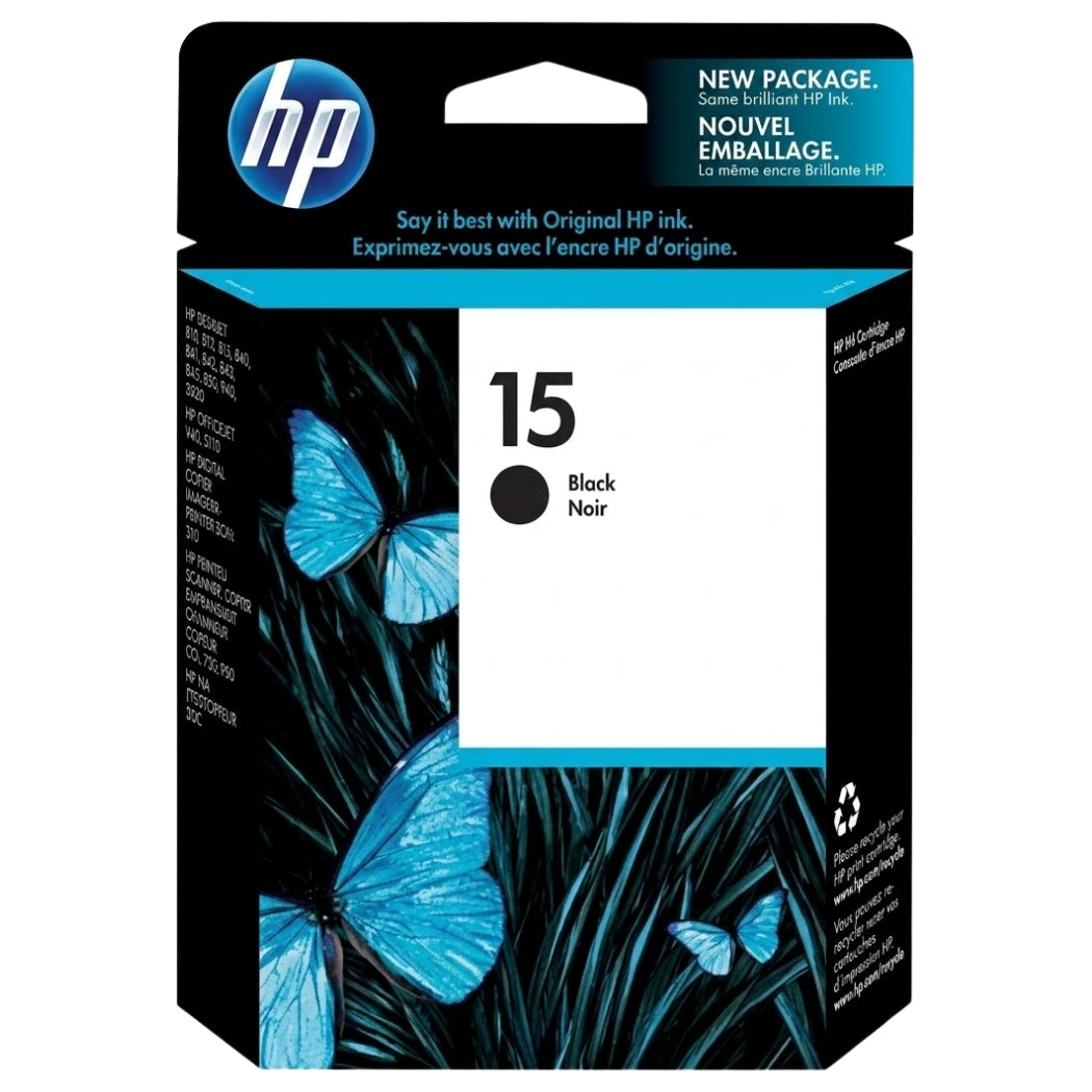 HP 15 (C6615DN) Black Ink Cartridge
