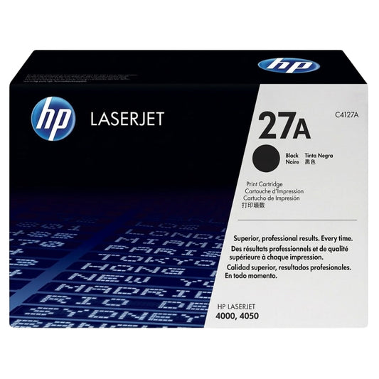 HP 27A Black Toner Cartridge, C4127A