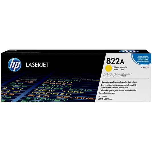 HP 822A Standard-Yield Yellow LaserJet Toner Cartridge, C8552A