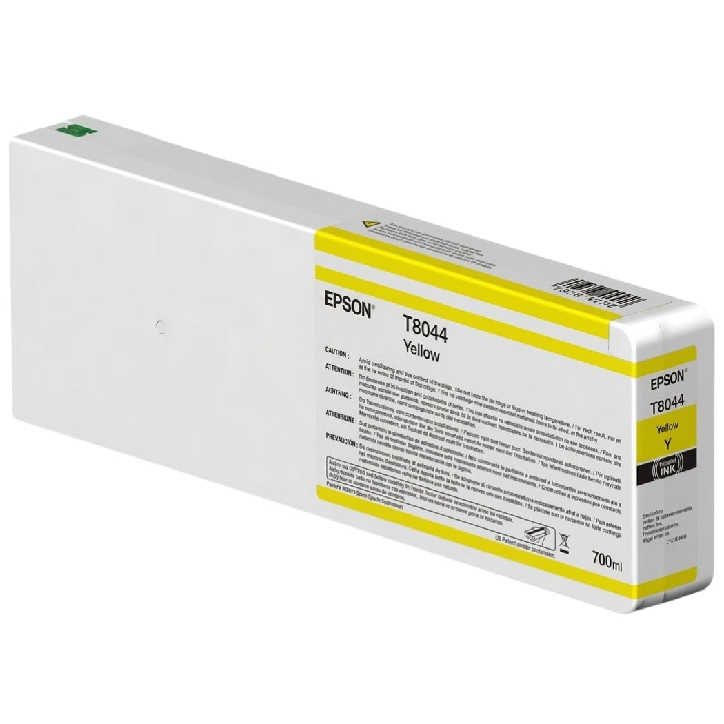 Genuine Epson 700ml UltraChrome HD Yellow Ink Cartridge, T804400