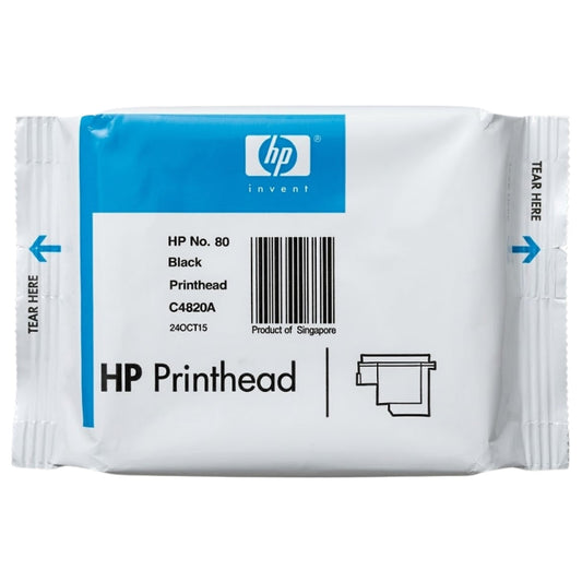 Original HP 80 Standard Yield Black Printhead,C4820A