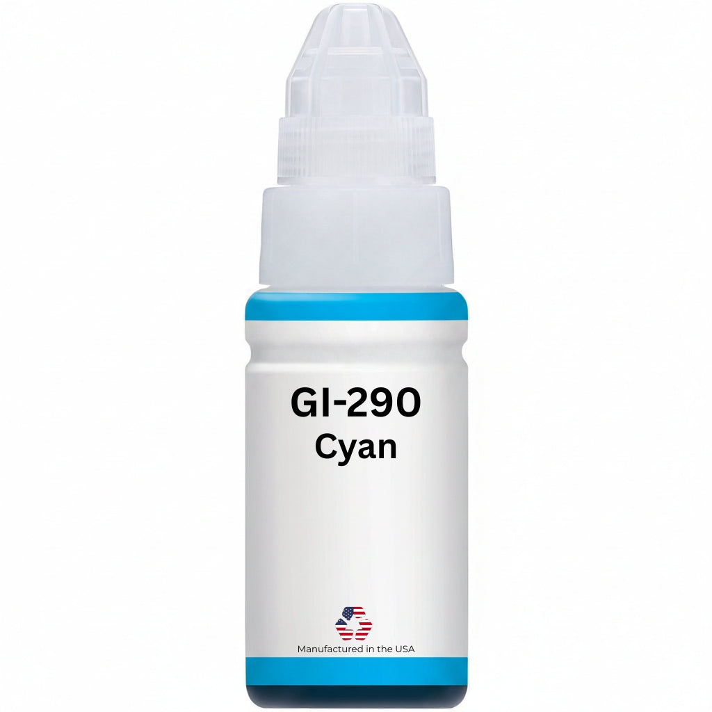 JIT Brand Replacement For Canon GI-290 (1596C001) 70ml Cyan Ink Bottle Made in the USA