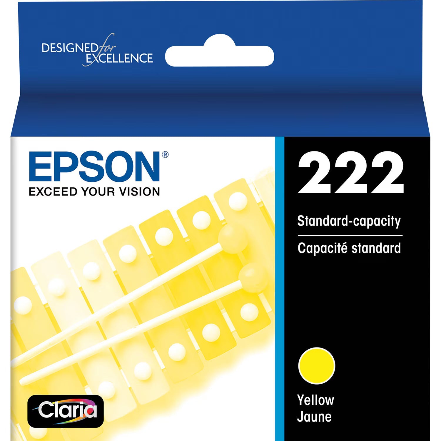 Original Epson 222 Standard Yield Yellow Ink Cartridge
