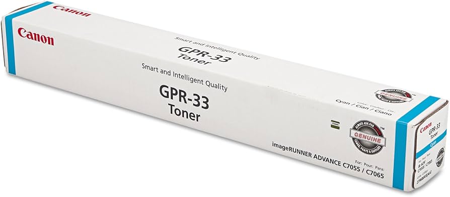 Original Canon GPR-33 Cyan Toner Cartridge, 2796B003AA 