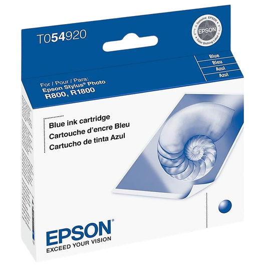Genuine OEM Epson 54 (T0549) Pigment Blue Ink Cartridge