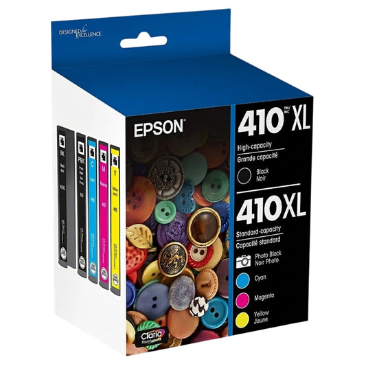 Epson 410XL Black, Photo Black and Color Ink Cartridges