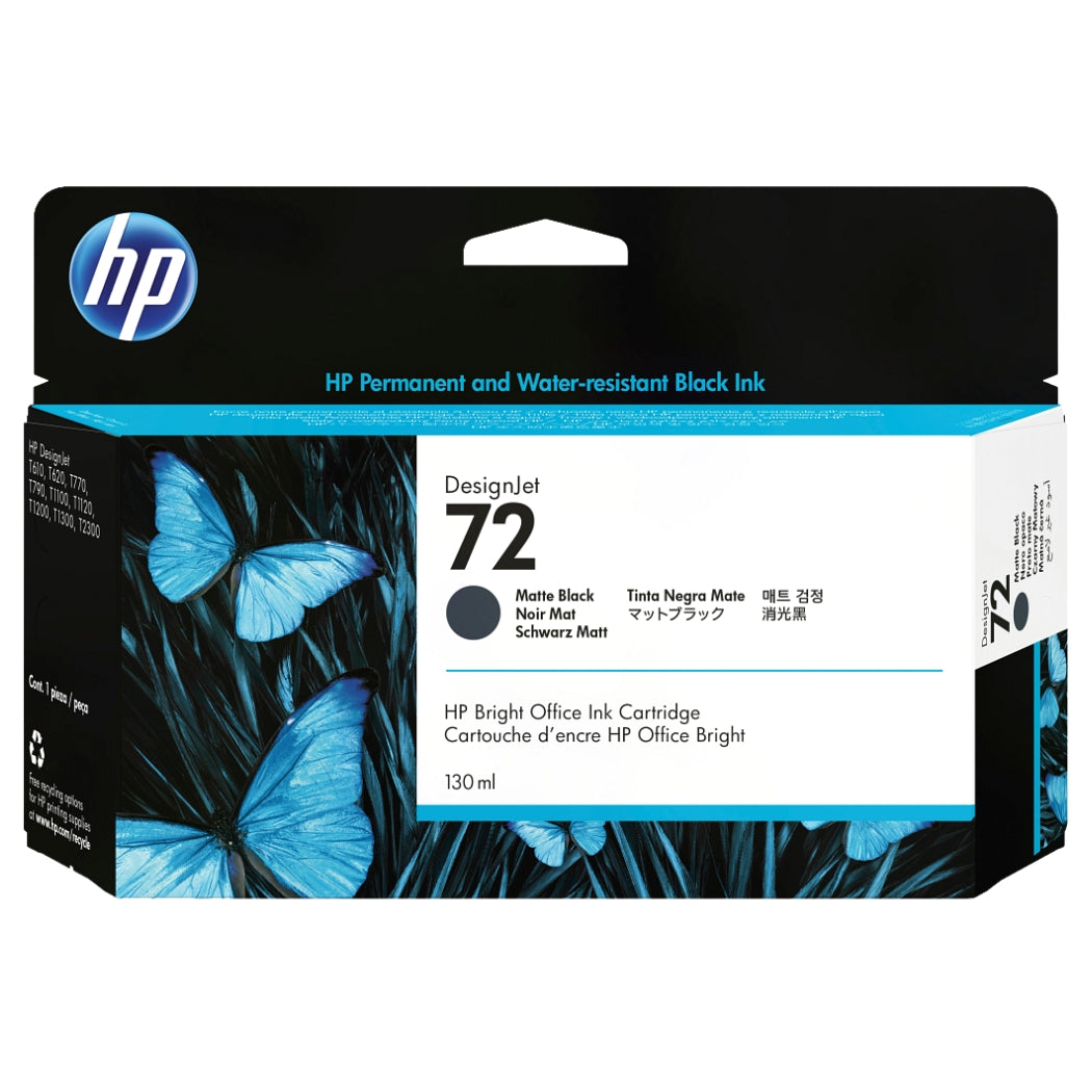 HP 72 130-ml (C9403A) Matte Black DesignJet Ink Cartridge