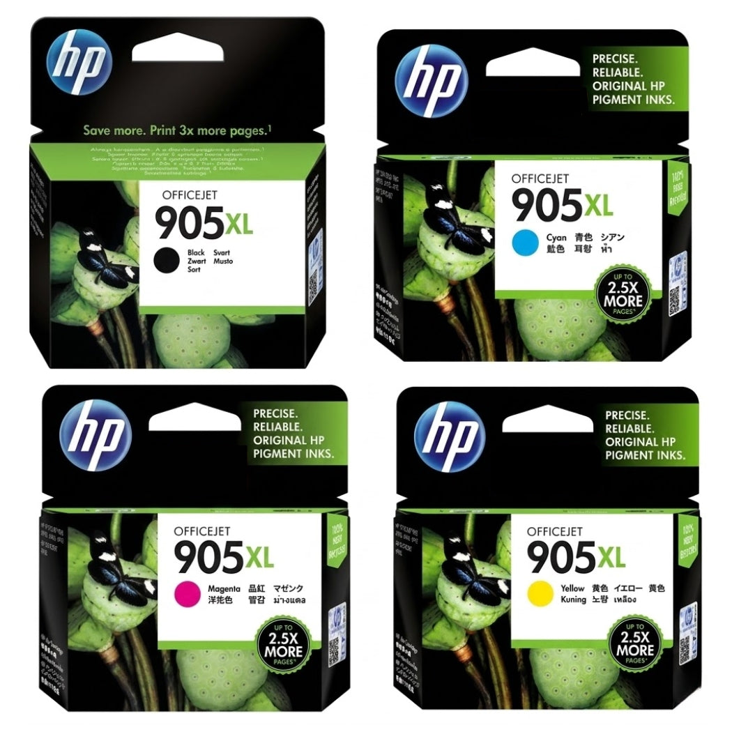 HP 905XL Black and Color Ink Cartridge (Combo 4 Pack)