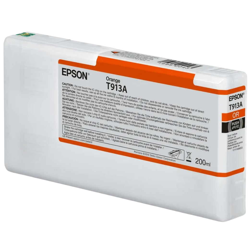 Original Epson T913A Standard Yield Orange Ink Cartridge