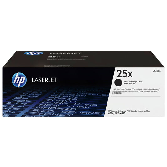 Genuine HP 25X High-Yield Black Toner Cartridge, CF325X