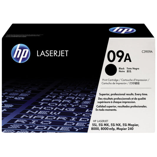 HP 09A Black Toner Cartridge, C3909A