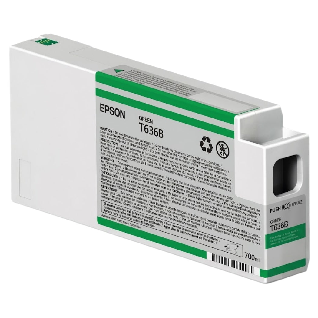 Original Epson T636B Standard-Yield Green Ink Cartridge, T636B00