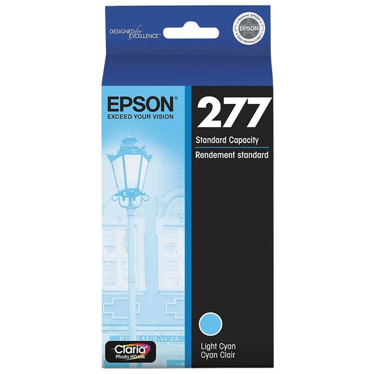 Epson 277 Standard-Yield Light Cyan Inkjet Cartridge, T277520-S