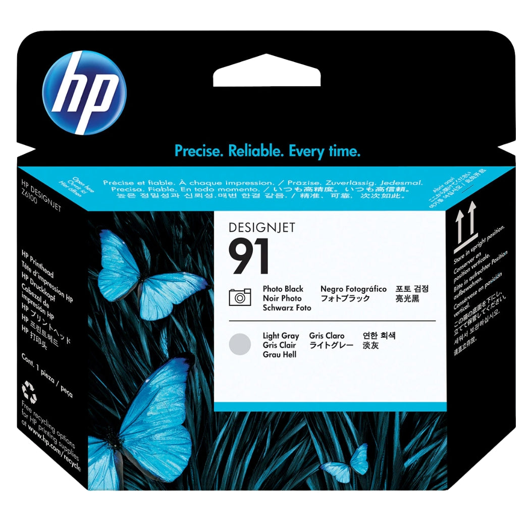 Original HP 91 (C9463A) Photo Black and Light Gray Printhead Cartridge