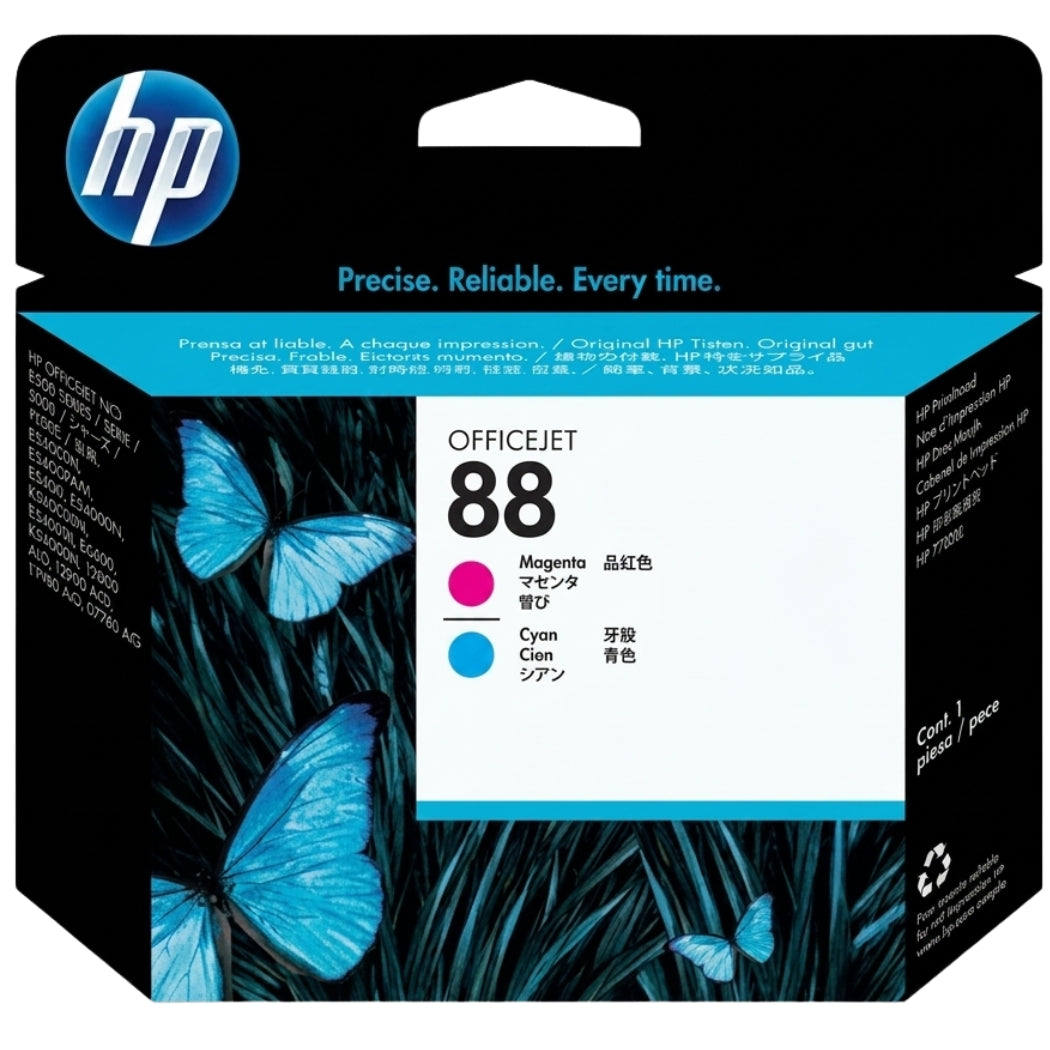 HP 88 (C9382A) Magenta and Cyan Original Printhead