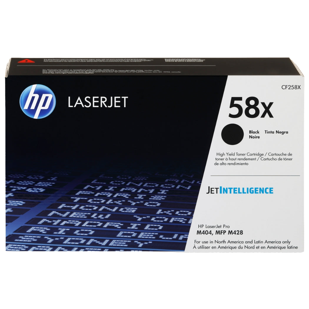 HP 58X High Yield Black LaserJet Toner Cartridge, CF258X