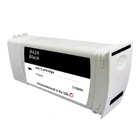 JIT Brand for HP 842A Black Remanufactured in the USA Ink Cartridge-C1Q45A