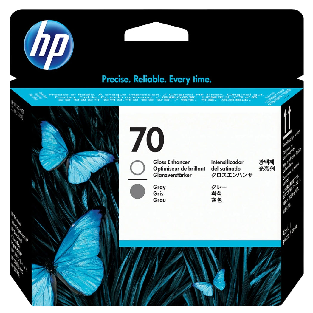HP 70 (C9410A) Gloss Enhancer and Gray Printhead