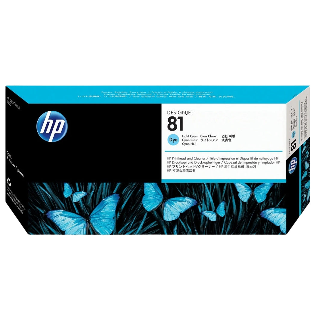 Genuine HP 81 Light Cyan Printhead Cleaner ONLY, C4954A