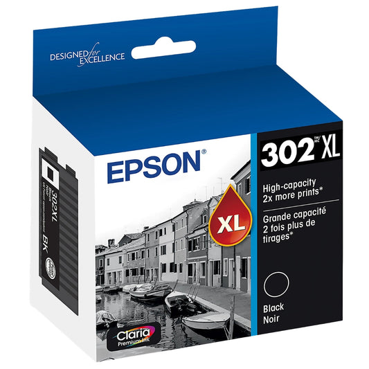 Epson 302XL Black Ink Cartridge, T302XL020