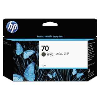 Original HP 70 130-ml Standard Yield Matte Black Ink Cartridge, C9448A