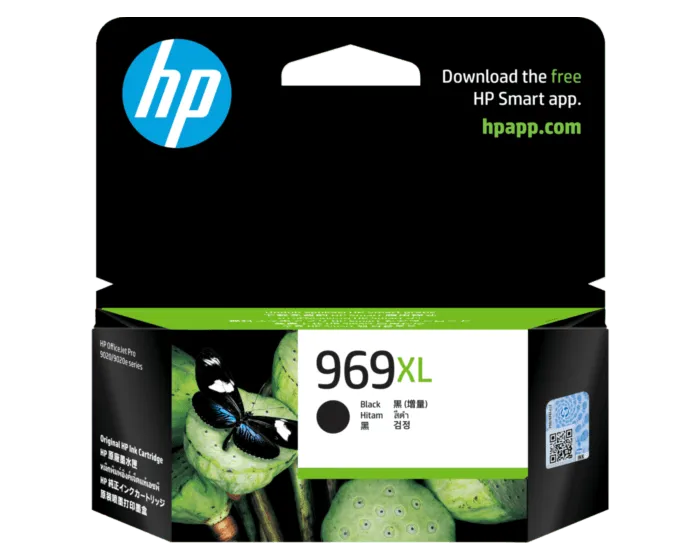 HP 969XL High Yield Black Original Ink Cartridge - (3JA85AA)