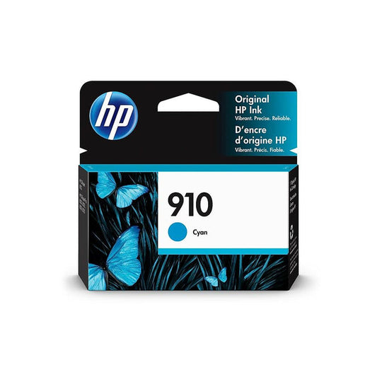 Original HP 910 Standard Yield Cyan Ink Cartridges 3YL58AN