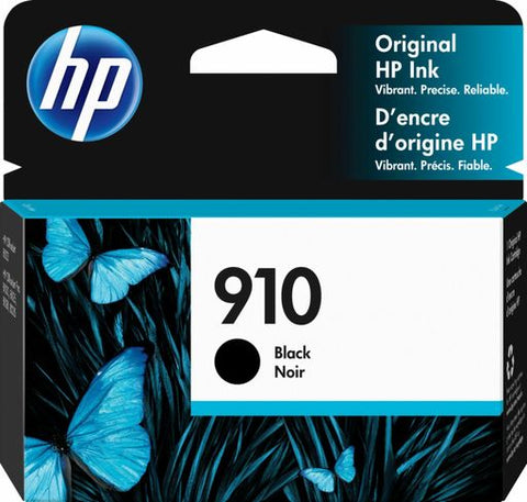 Original HP 910 Standard Yield Black Ink Cartridges 3YL61AN