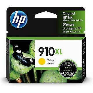 Original HP 910XL High Yield Yellow Ink Cartridge, 3YL64AN